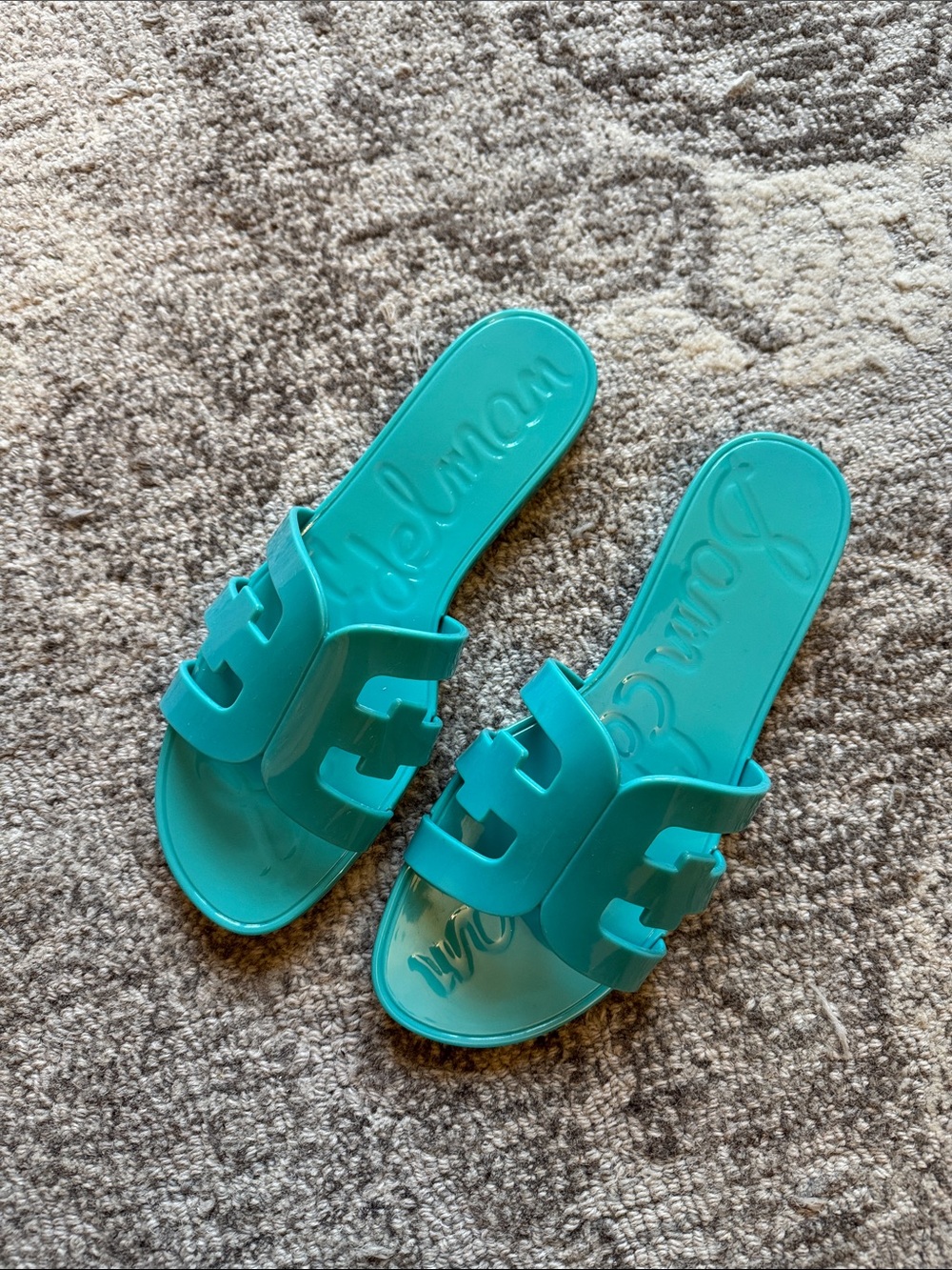 Sam Edelman Turquoise Jelly Slide Sandals - Women size 8